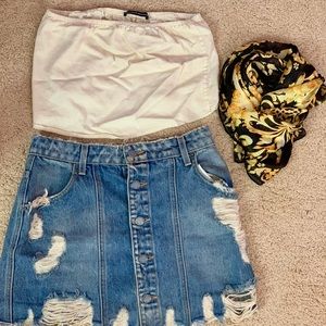 Brandy Melville strapless tube top